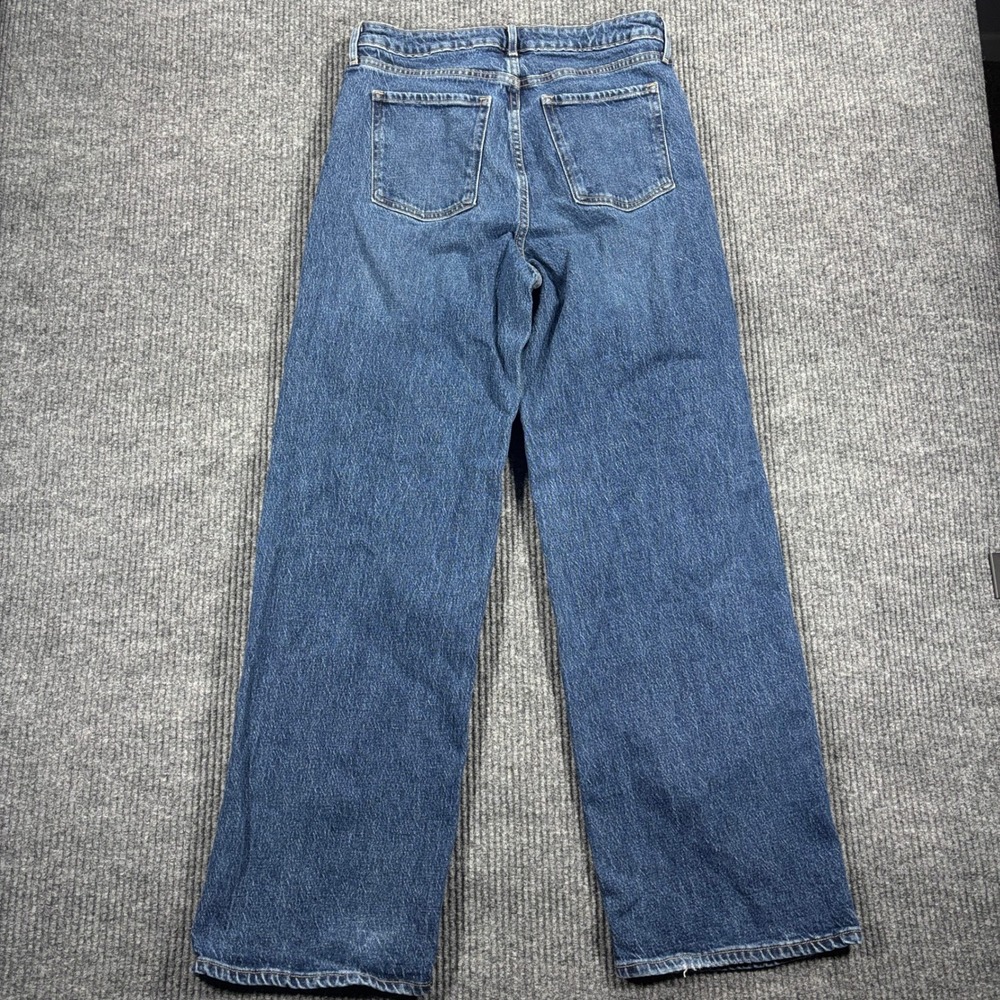 Old Navy Sky-Hi Wide Leg Jeans Women Size 8 Blue Extra High Rise - Picture 12 of 12